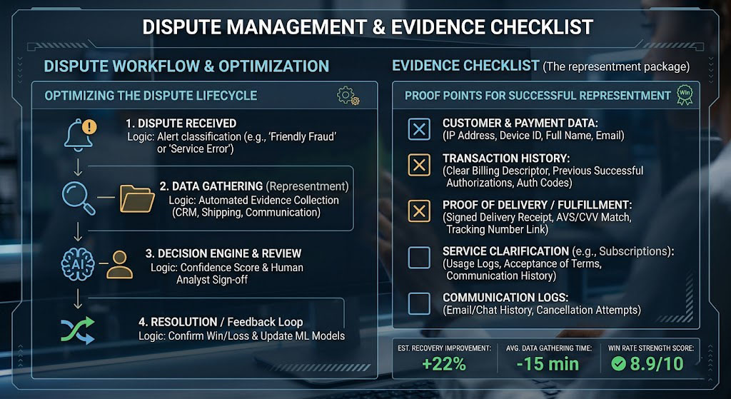 chargeback & dispute management checklist
